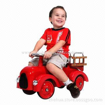 Hot-selling Kids'/Children's Metal Ride-on Glide Car, Available in Red Color